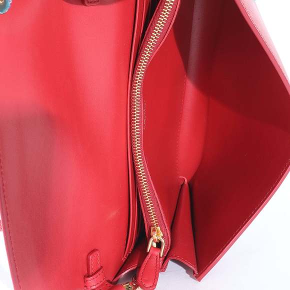 Prada Red Saffiano Wallet With Strap - Picture 8 of 8